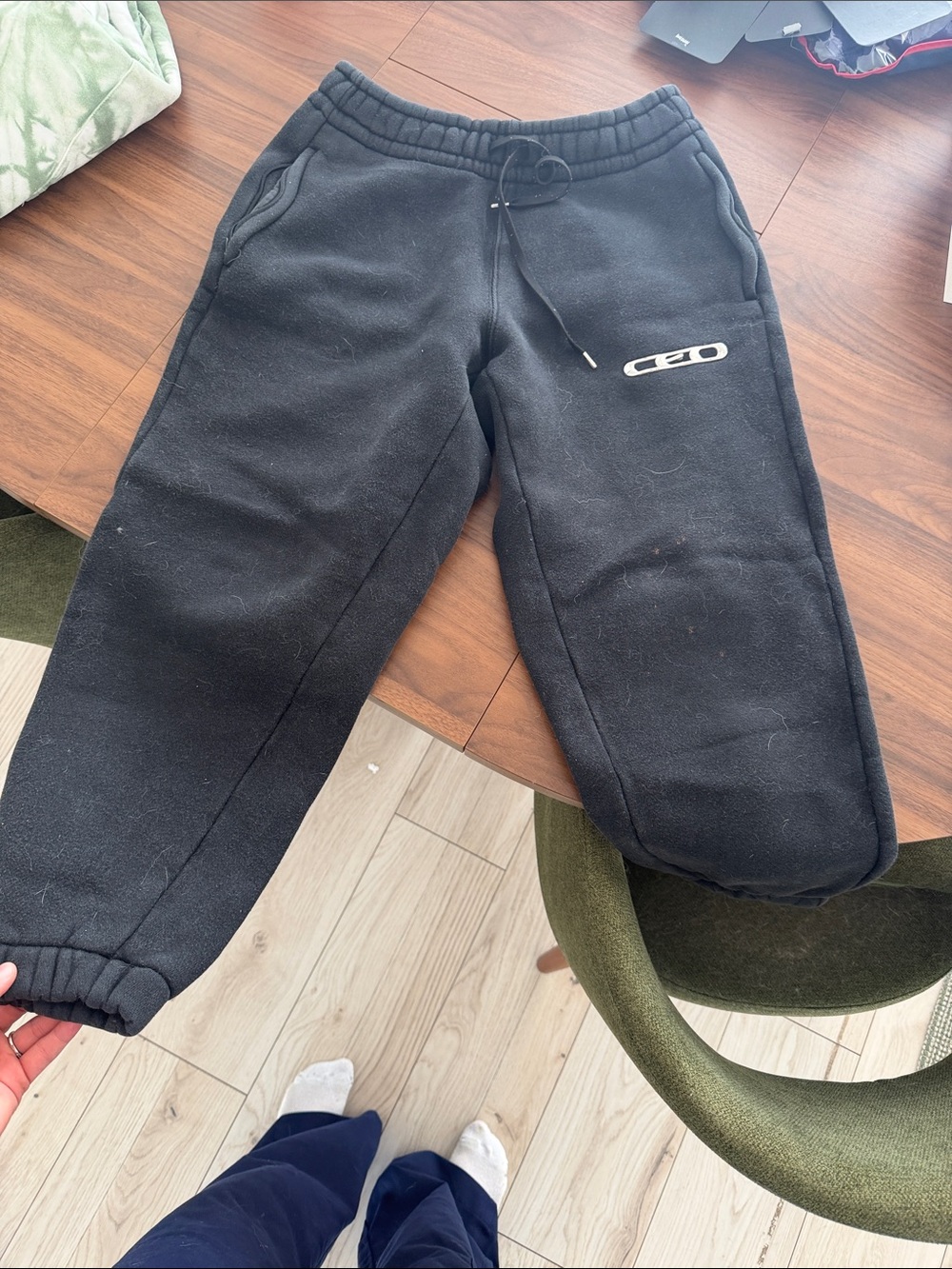 Alexander Wang BlackJogger Sweatpants with Logo Patch